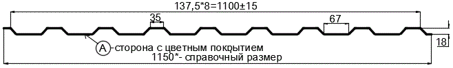 Фото: Профнастил МП20 х 1100 - A (ECOSTEEL-01-Сосна-0.5) в Химках