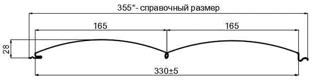 Сайдинг Woodstock-БР-28х330 (ECOSTEEL_T-12-Орех-0.45) в Химках