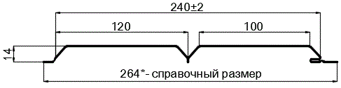 Фото: Сайдинг Lбрус-15х240 (ПЭ-01-3011-0.4±0.08мм) в Химках