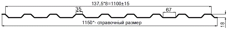 Фото: Профнастил оцинкованный МП20 х 1100 (ОЦ-01-БЦ-0.55) в Химках