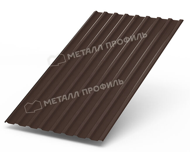 Профнастил МП20 х 1100 - R (Steelmatt-20-8017-0.4±0.08мм) в Химках