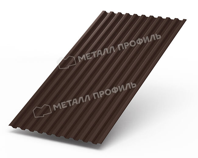 Профнастил С21 х 1000 - B (Steelmatt-20-8017-0.4±0.08мм) в Химках