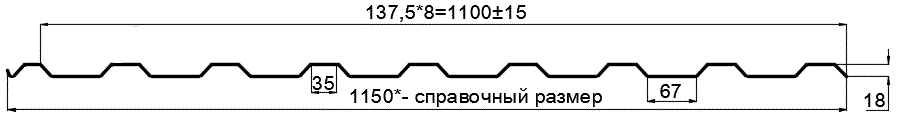 Фото: Профнастил оцинкованный МП20 х 1100 - R (ОЦ-01-БЦ-0.5) в Химках