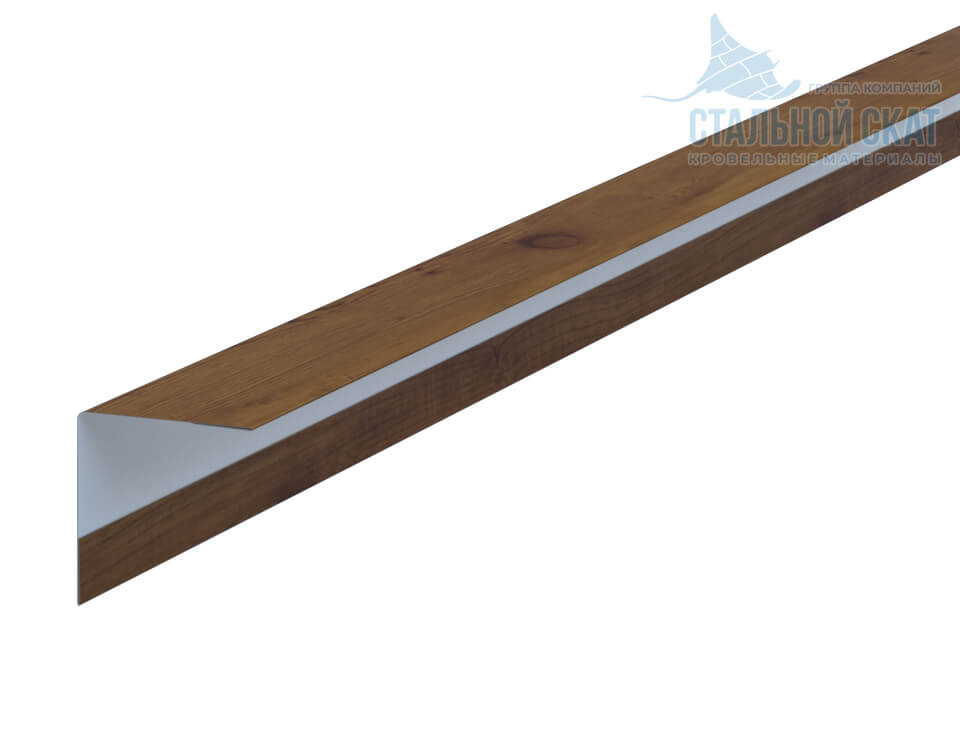 Фото: Планка угла наружного 30х30х3000 (ECOSTEEL_T-12-Дуб-0.45) в Химках