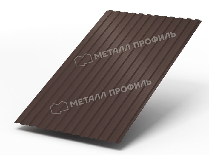 Профнастил МП10 х 1100 - A (ПЭ-01-8017Color-0.4±0.08мм) в Химках