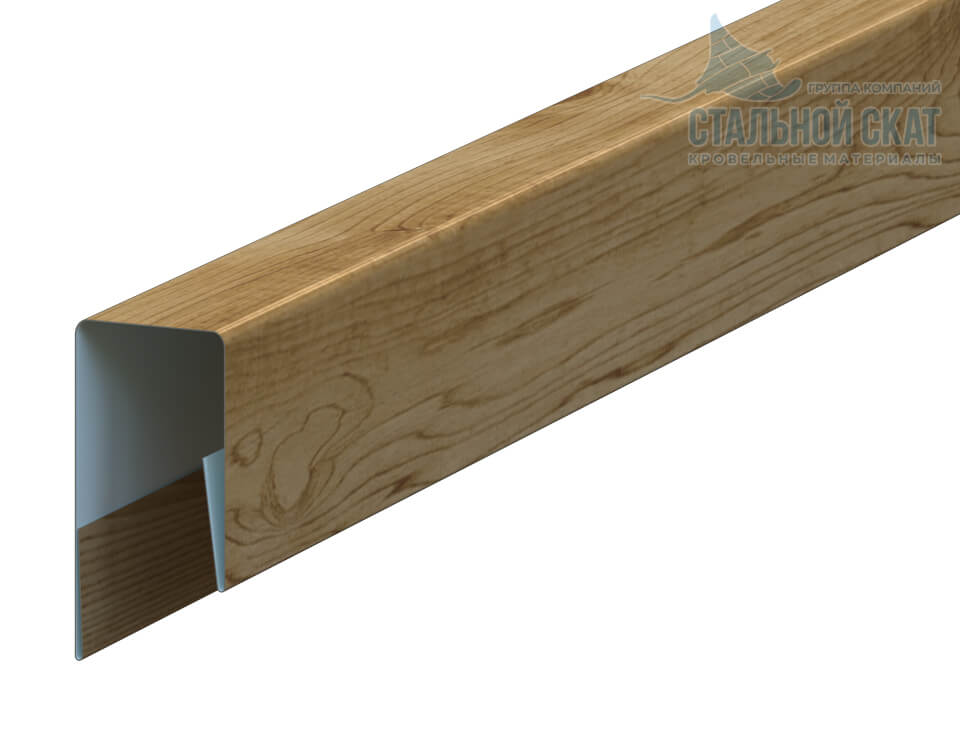 Планка П-образная 13х27х2000 (ECOSTEEL_T-01-Сосна-0.5)