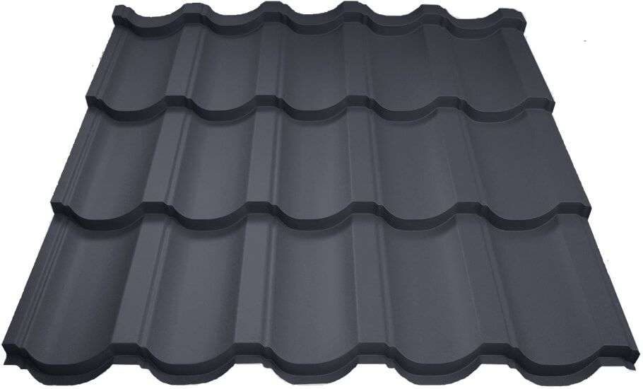 Металлочерепица МП Трамонтана-M (ПуреМПтек_Мат-20-7024-0.5)