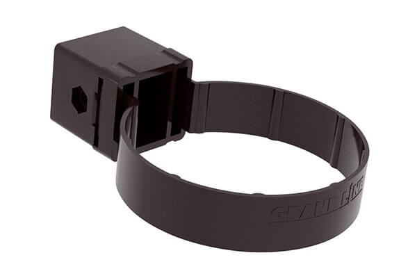 Хомут трубы Kliker ПВХ Grand Line Premium коричневый (инд.упак.) (RR32)