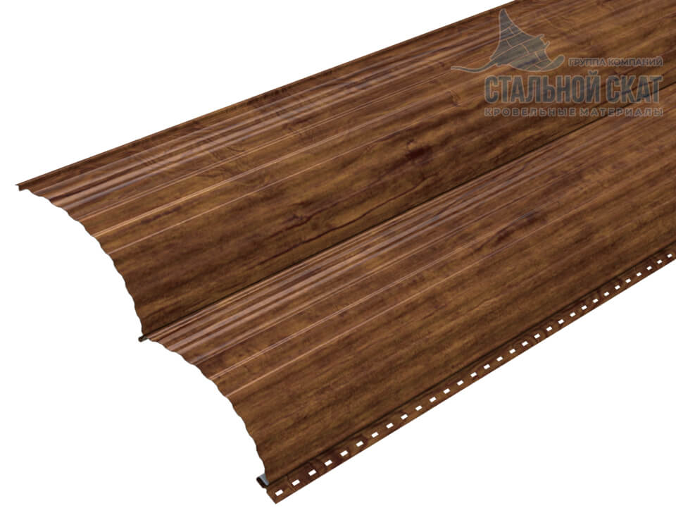 Сайдинг Woodstock-Т-28х330 (ECOSTEEL_MA-01-Мореный Дуб-0.5)