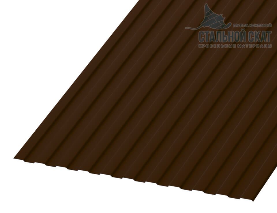 Профнастил С8 х 1150 - A (VikingMP-01-8017\Колер-0.45)