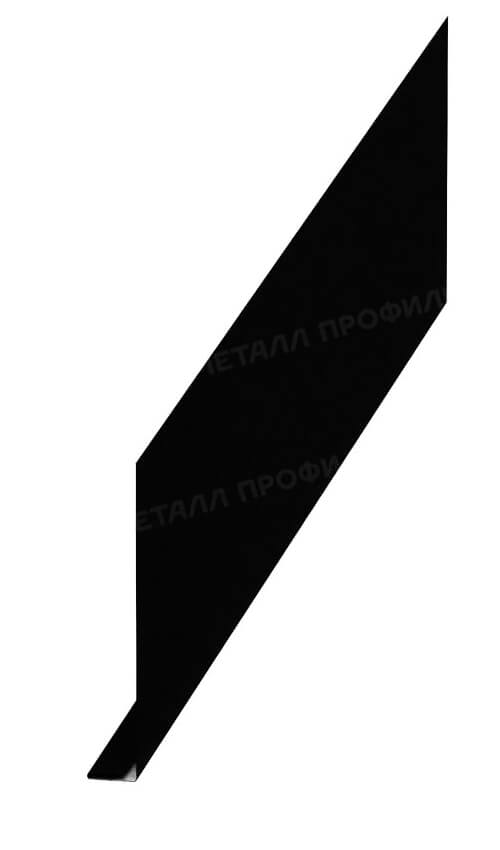 Планка карнизного свеса 200х30х2000 NormanMP (ПЭ-01-9005-0.5)
