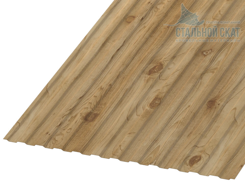 Профнастил МП10 х 1100 - B (ECOSTEEL-01-Сосна-0.5)