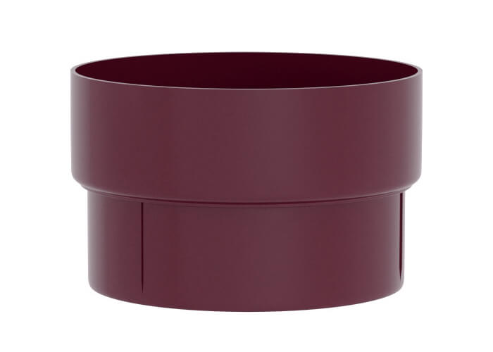 Муфта трубы соединительная ПВХ Grand Line бордо (RAL 3005)